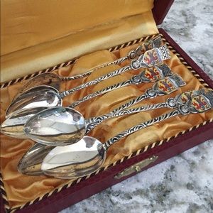 6 German Demitasse Silver Spoons 🥄